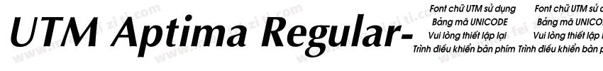 UTM Aptima Regular字体转换
